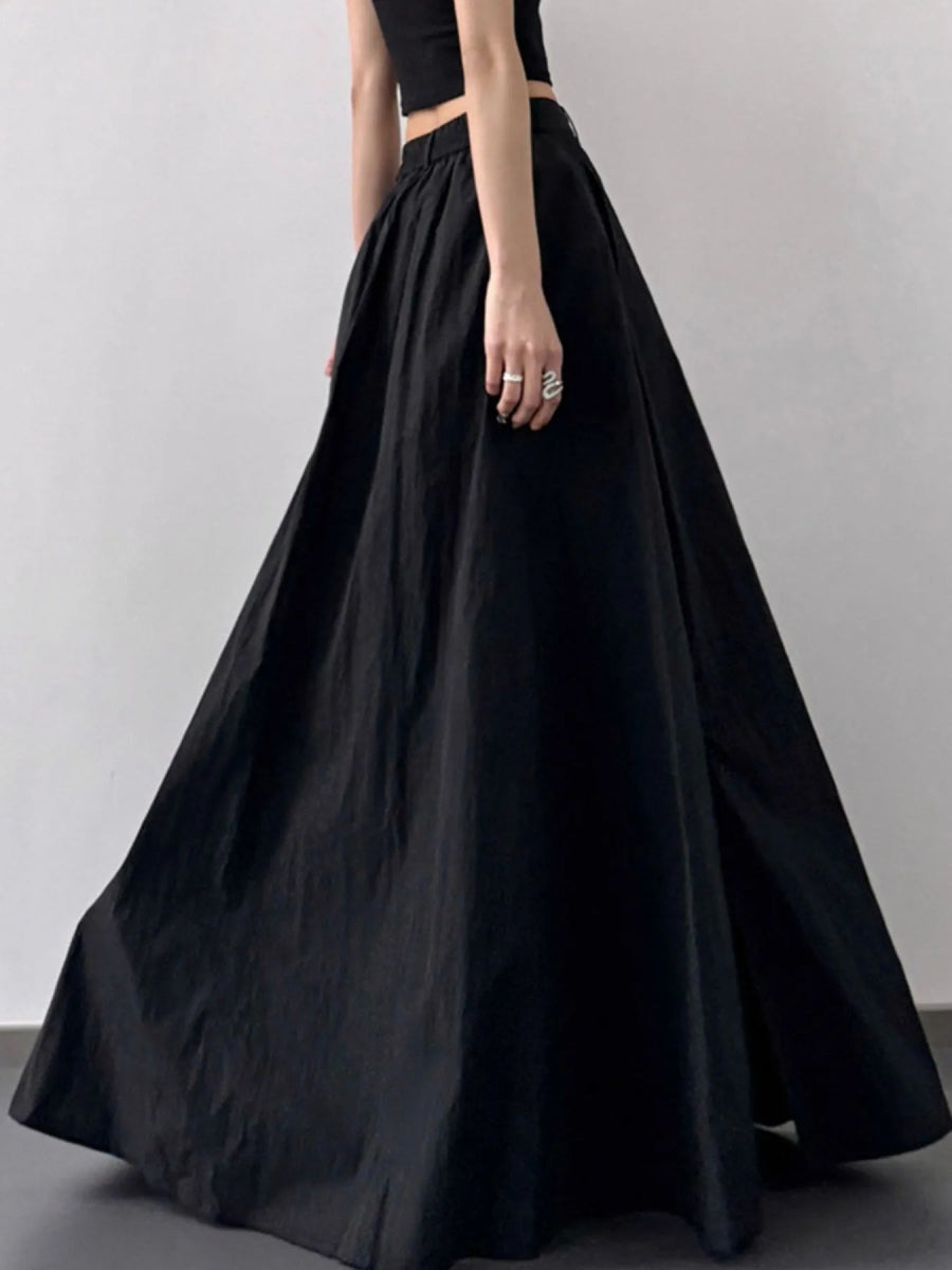 High Waist Slit Maxi Skirt - Easy Pickins Store