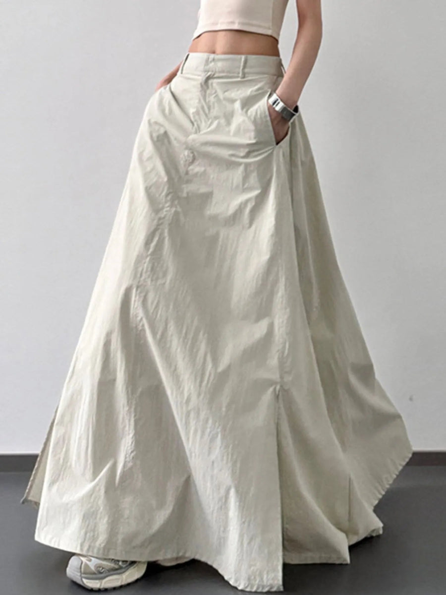 High Waist Slit Maxi Skirt - Easy Pickins Store