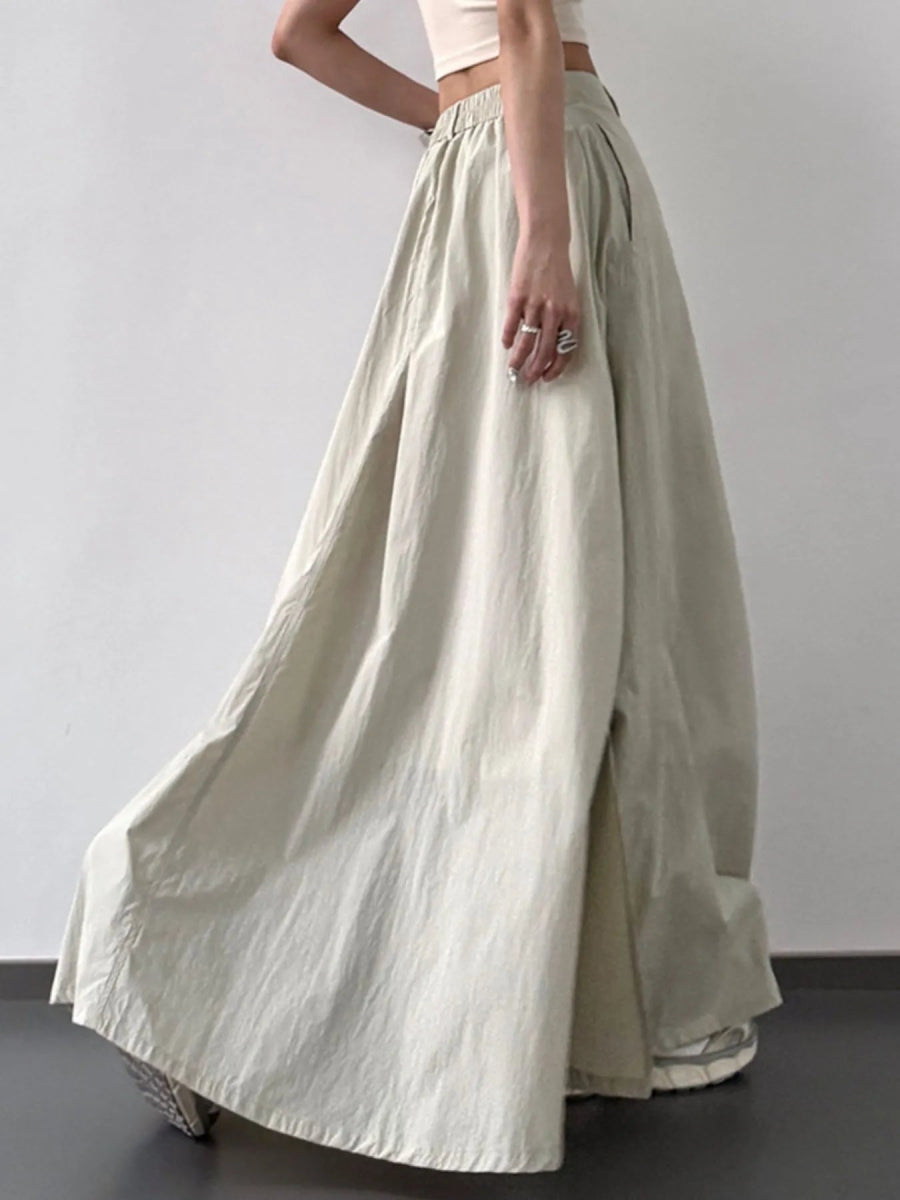 High Waist Slit Maxi Skirt - Easy Pickins Store