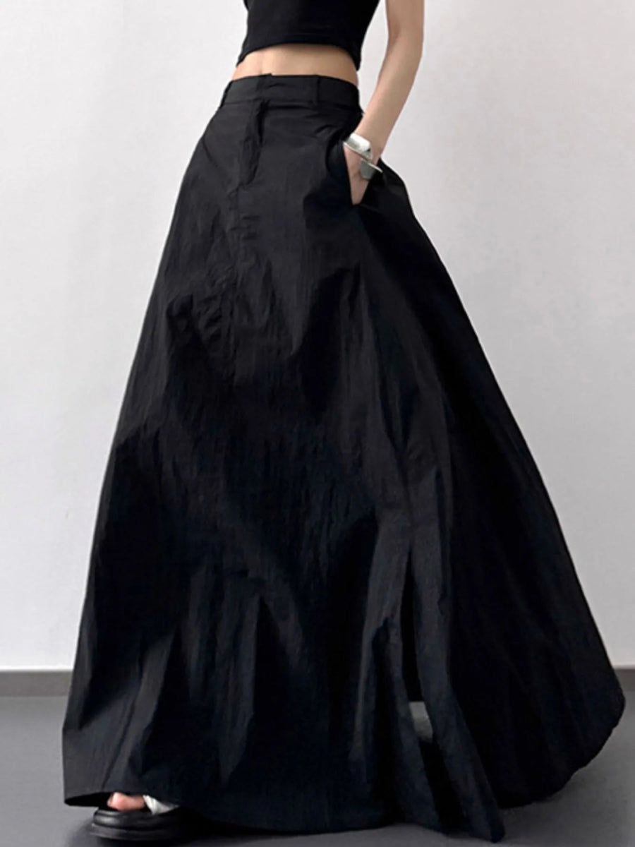 High Waist Slit Maxi Skirt - Easy Pickins Store