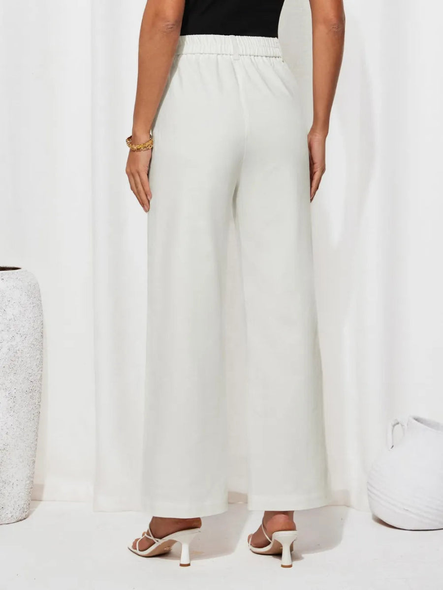 High Waist Wide Leg Pants - Easy Pickins Store