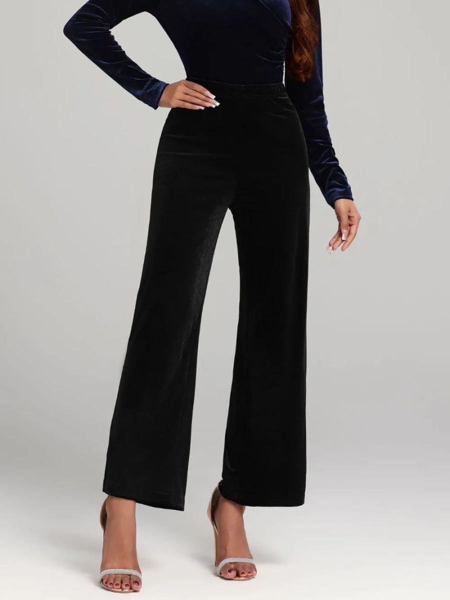 High Waist Wide Leg Pants - Easy Pickins Store