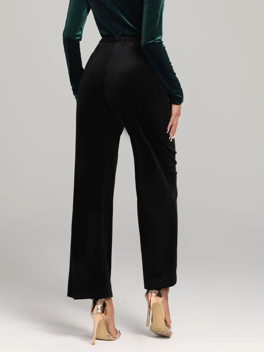 High Waist Wide Leg Pants - Easy Pickins Store