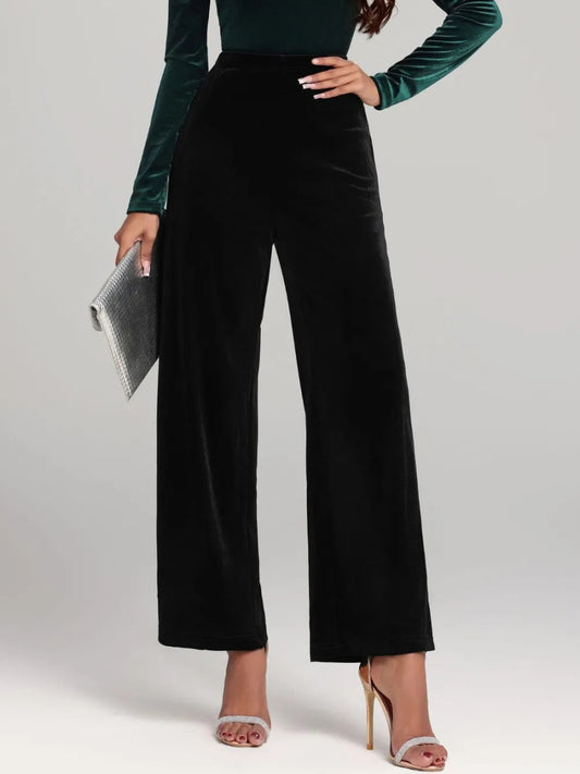 High Waist Wide Leg Pants - Easy Pickins Store