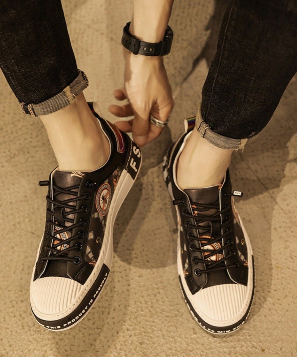Leather Skateboard Street Slip - on Sneakers - Easy Pickins Store