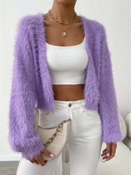 Open Front Long Sleeve Cardigan - Easy Pickins Store