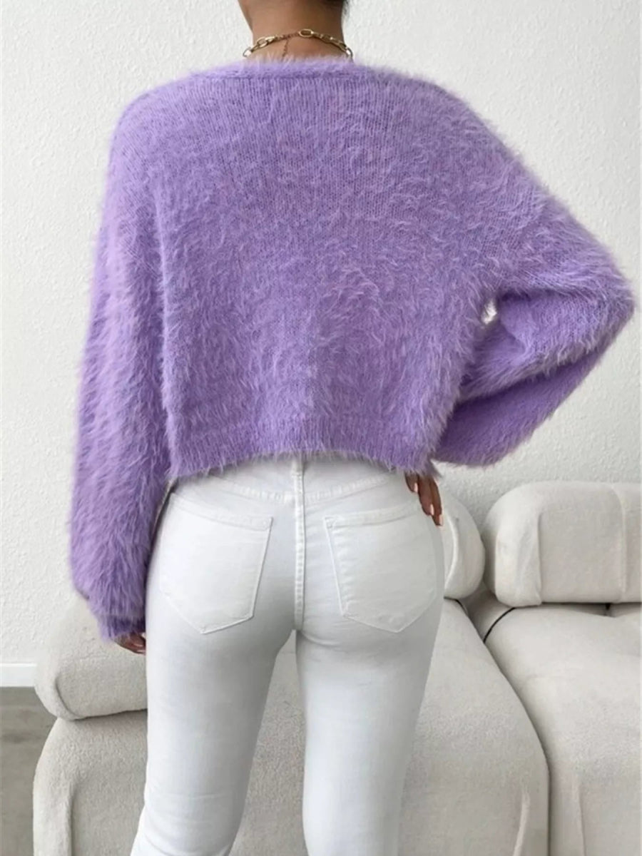 Open Front Long Sleeve Cardigan - Easy Pickins Store