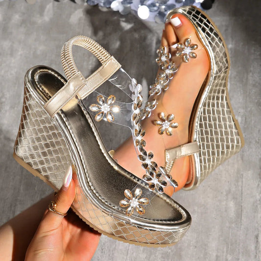 Open Toe Wedge Sandals - Easy Pickins Store