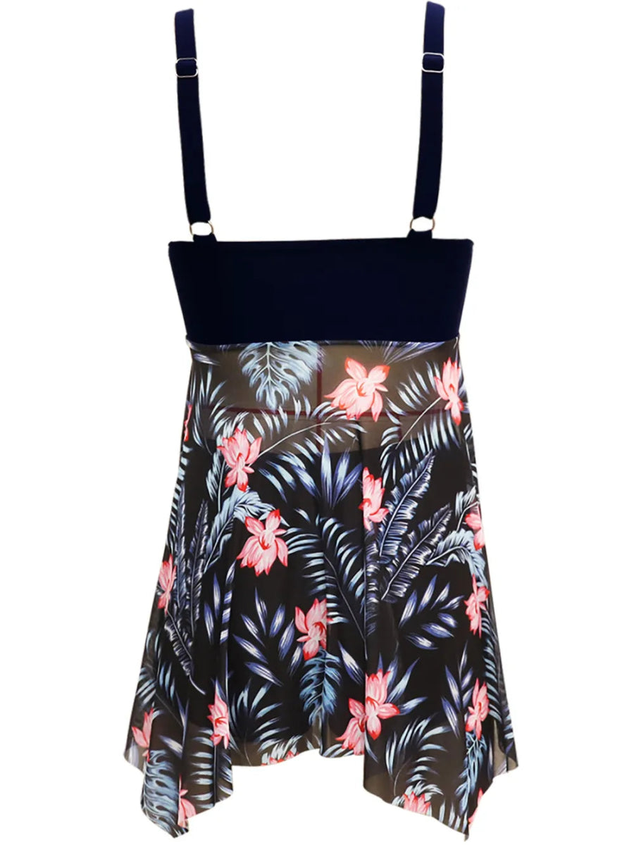 Printed Wide Strap Two - Piece Swim Set - Easy Pickins Store