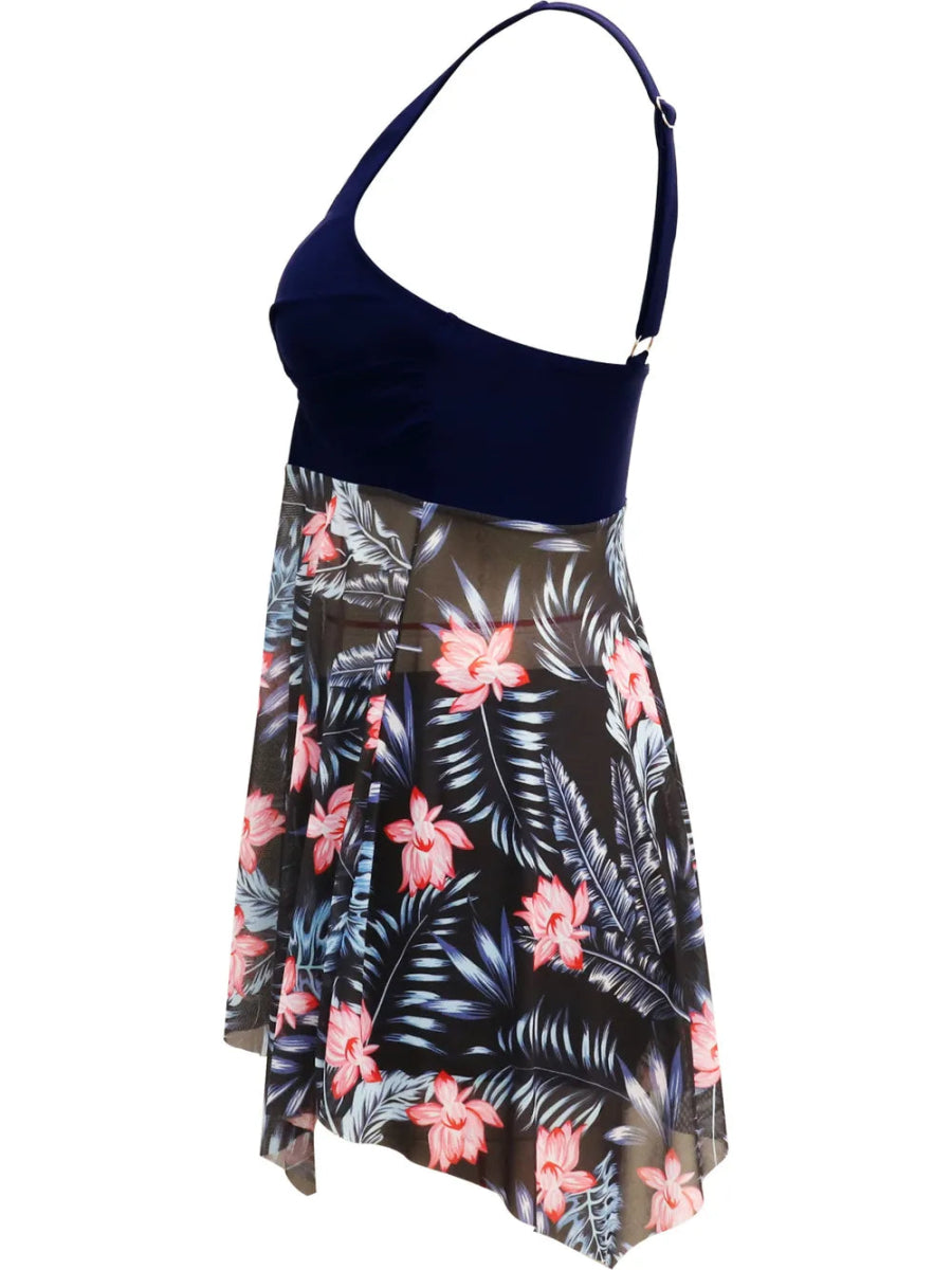 Printed Wide Strap Two - Piece Swim Set - Easy Pickins Store