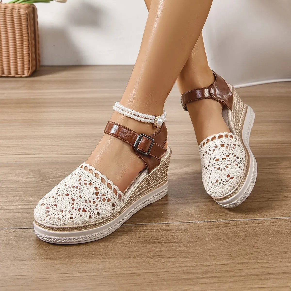 Round Toe Wedge Sandals - Easy Pickins Store