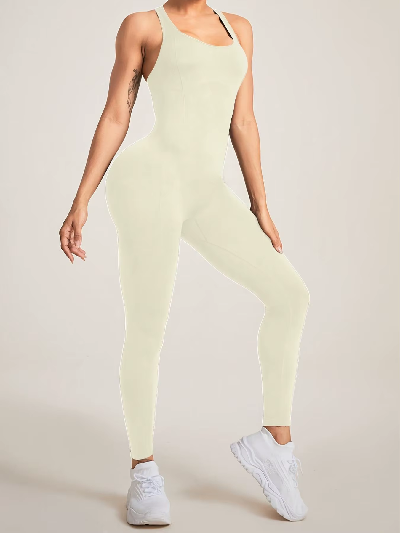 Crisscross Wide Strap Jumpsuit