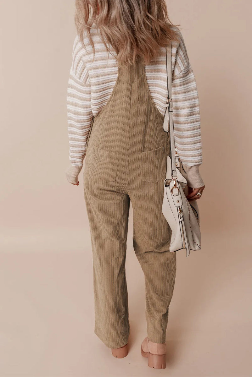 Square Neck Wide Strap Overalls - Easy Pickins Store