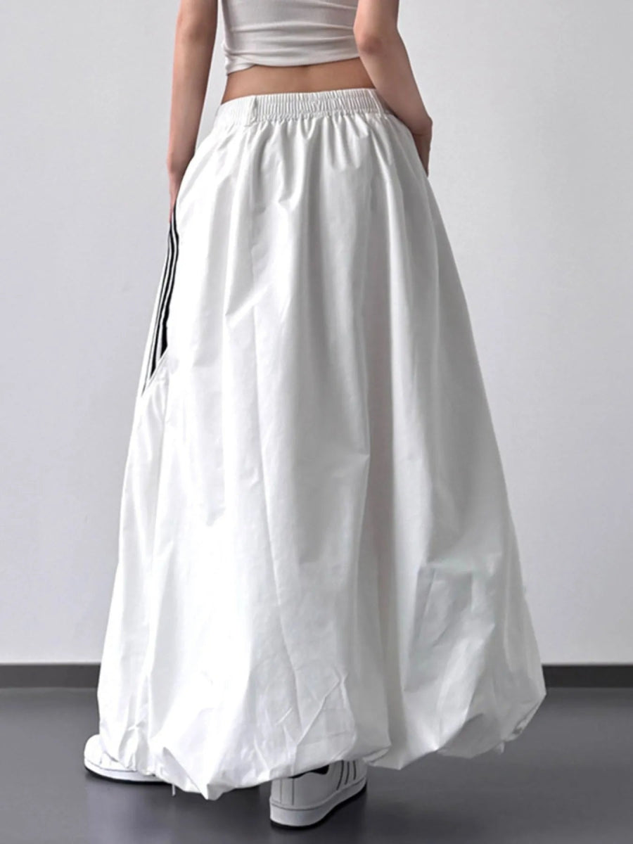 Striped Elastic Waist Maxi Skirt - Easy Pickins Store