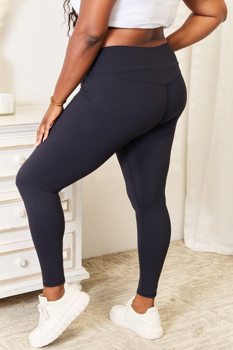 Wide Waistband Sports Leggings - Easy Pickins Store