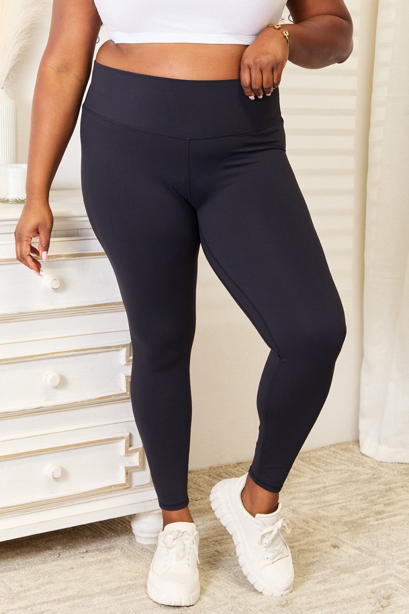 Wide Waistband Sports Leggings - Easy Pickins Store