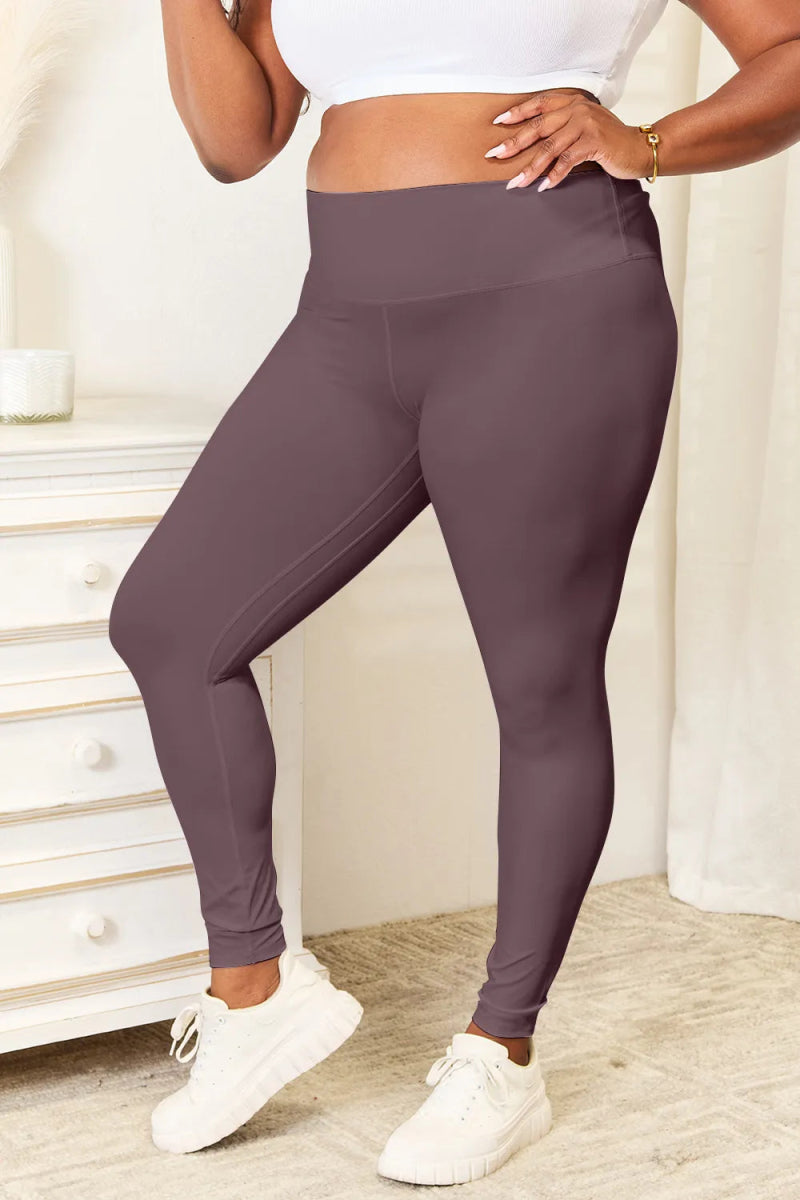 Wide Waistband Sports Leggings - Easy Pickins Store