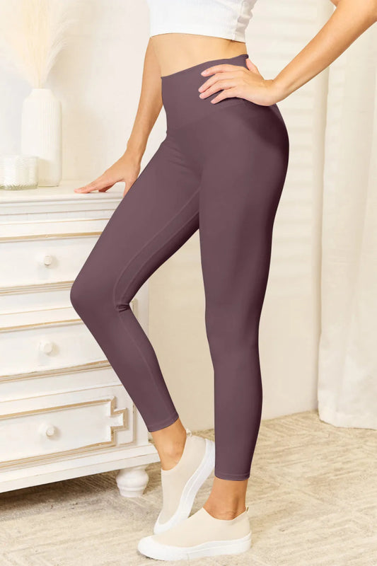 Wide Waistband Sports Leggings - Easy Pickins Store