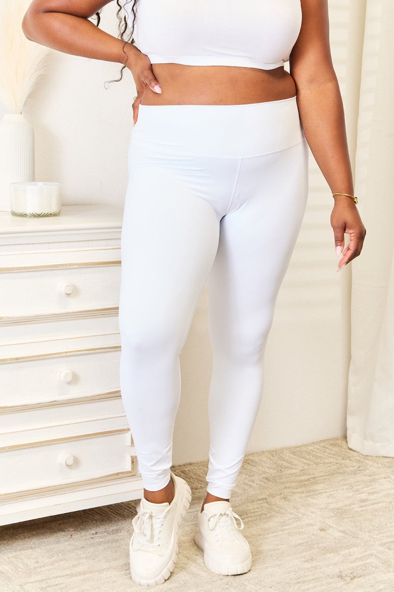 Wide Waistband Sports Leggings - Easy Pickins Store