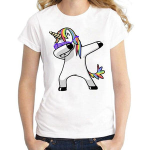 3D Cat Print White Soft T-shirt Short sleeve Round neck - Easy Pickins Store