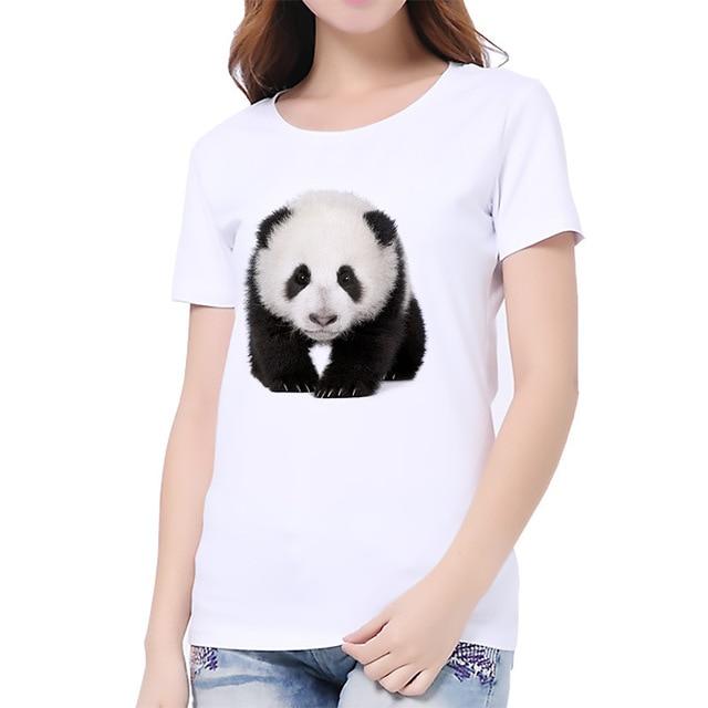 3D Cat Print White Soft T-shirt Short sleeve Round neck - Easy Pickins Store