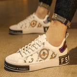 Leather Skateboard Street Slip-on Sneakers