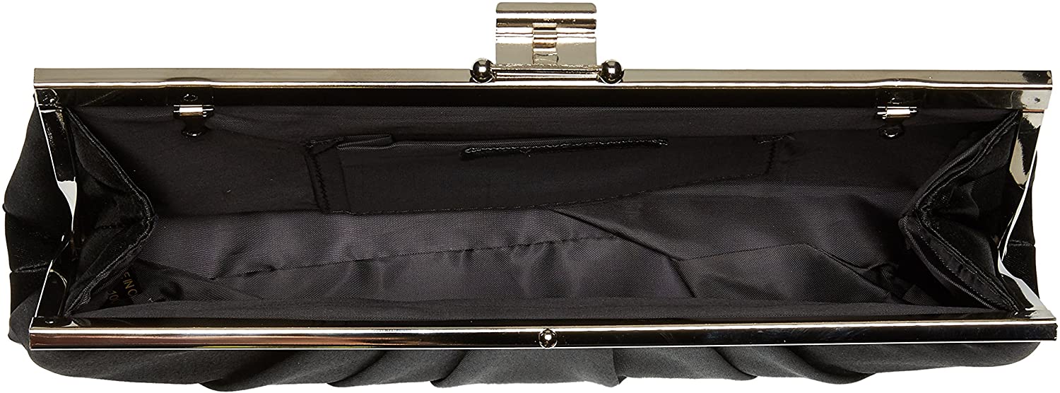 Satin Frame Evening Clutch Bag Purse With Shoulder Chain Included - Easy Pickins Store