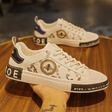 Leather Skateboard Street Slip-on Sneakers