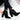 Flock Toe Boots High Heel Ankle Pumps - Easy Pickins Store