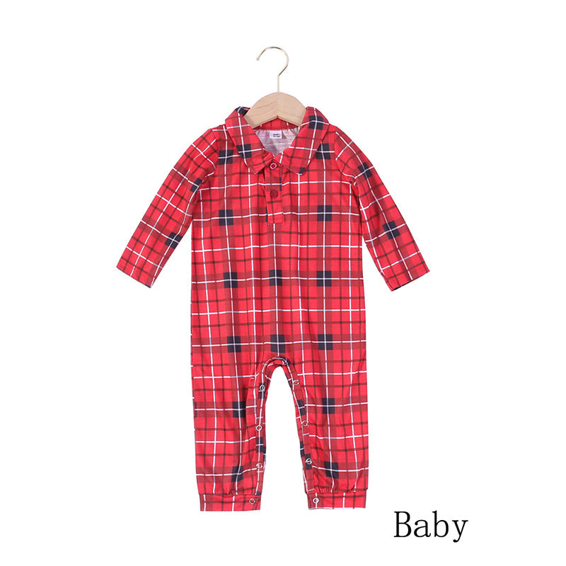 Christmas Matching Pajamas Plaid Cotton Family - Easy Pickins Store