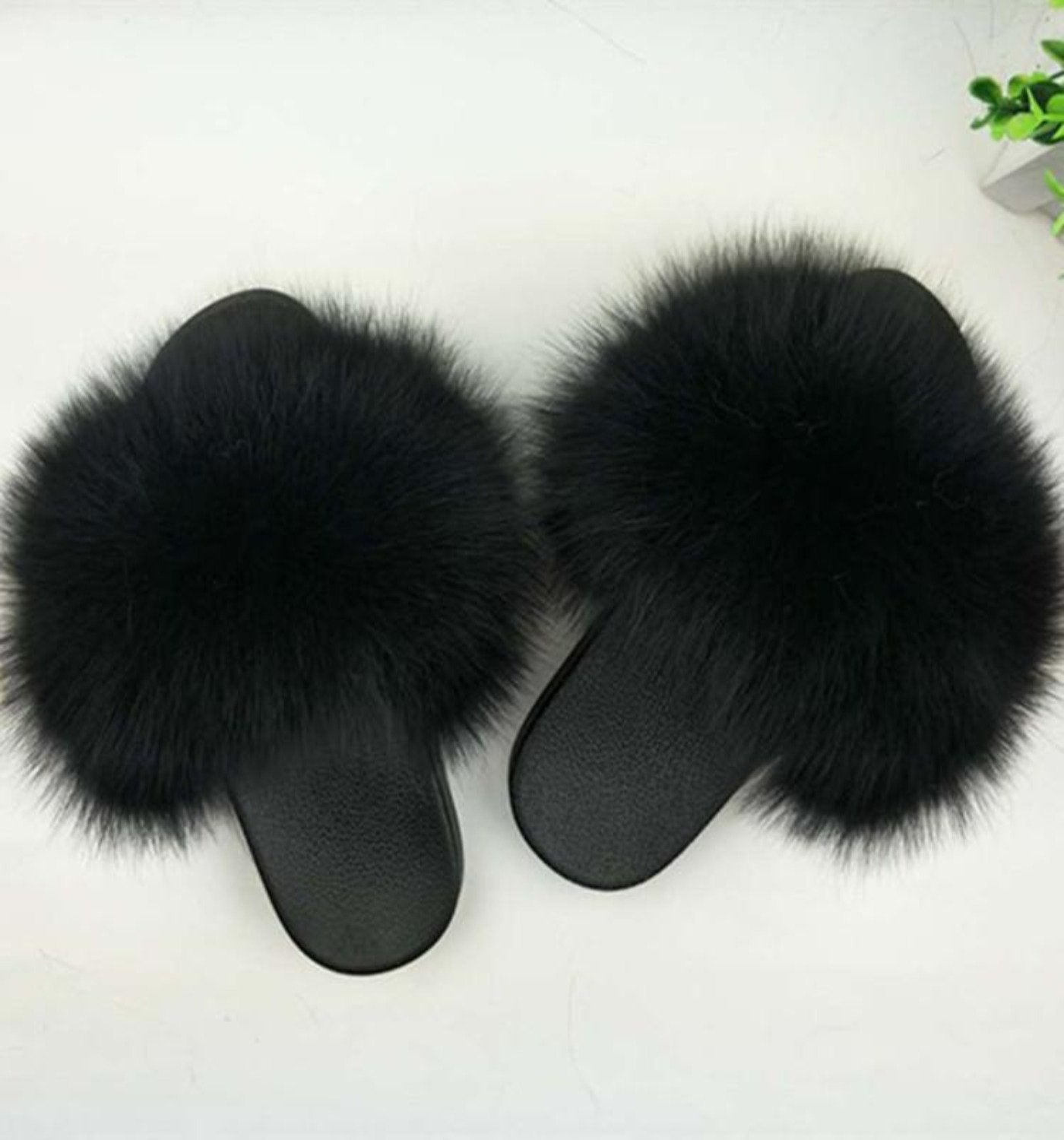 Vegan Furry Flat Slippers - Easy Pickins Store