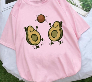 Avocado Funny Cartoon T shirt - Easy Pickins Store