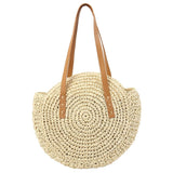 Beach Rattan Shoulder Handbag Woven Straw - Easy Pickins Store