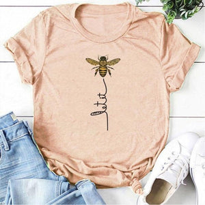 Bee Kind T-shirt Aesthetics Graphic Short Sleeve Cotton - Easy Pickins Store