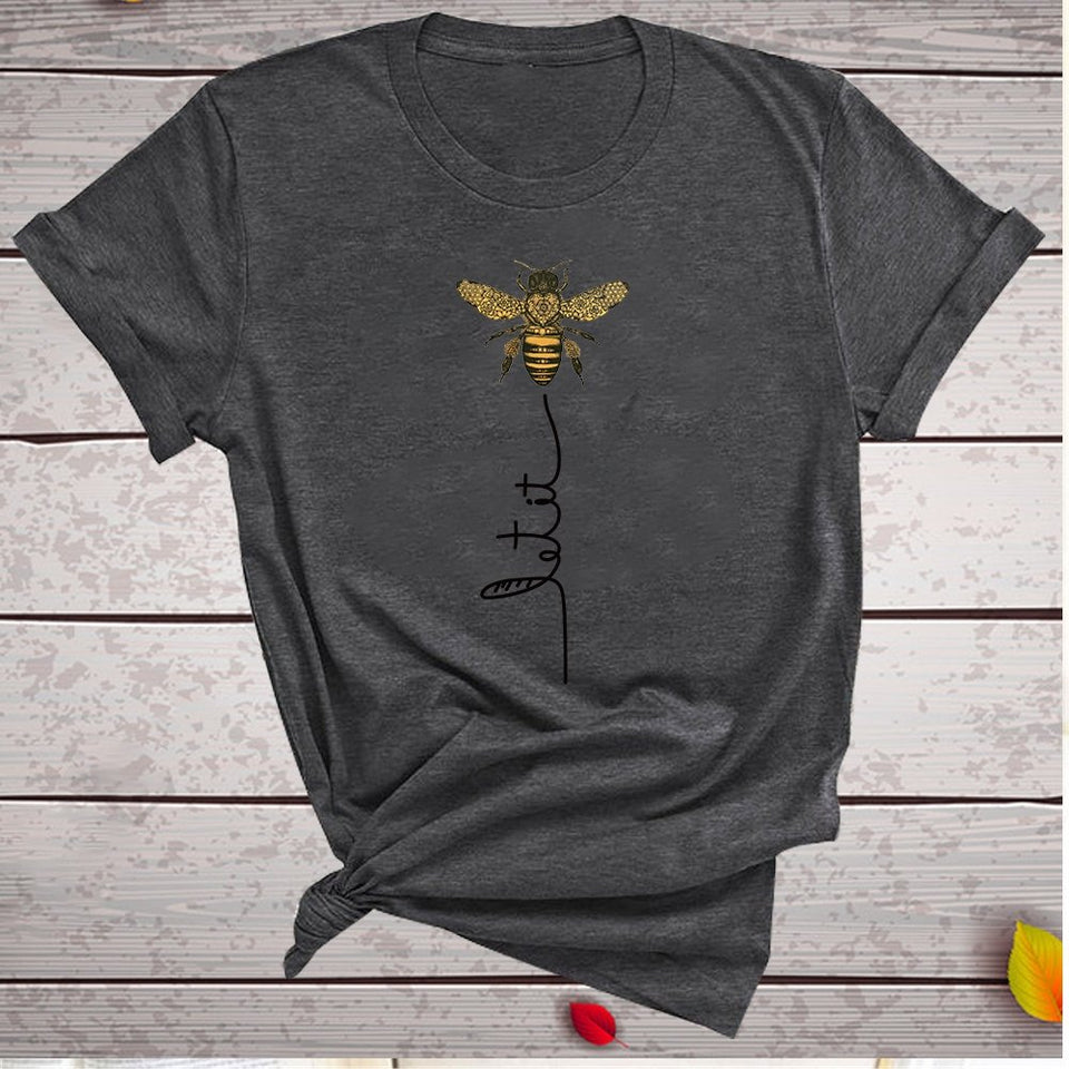 Bee Kind T-shirt Aesthetics Graphic Short Sleeve Cotton - Easy Pickins Store
