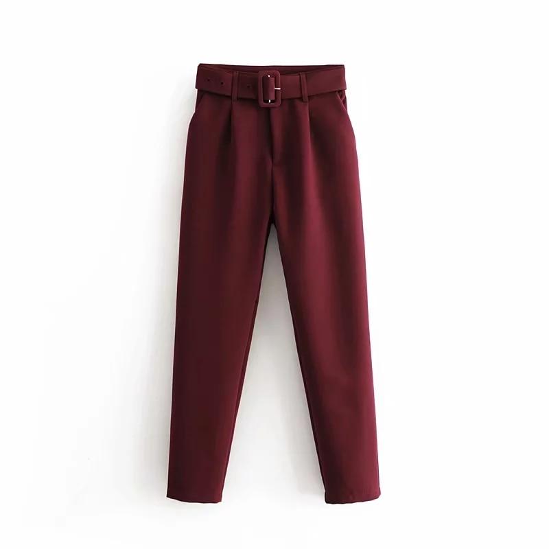 Belt High Waist Pants - Easy Pickins Store