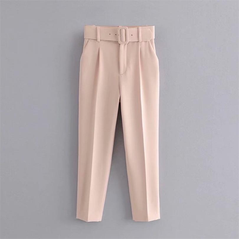 Belt High Waist Pants - Easy Pickins Store