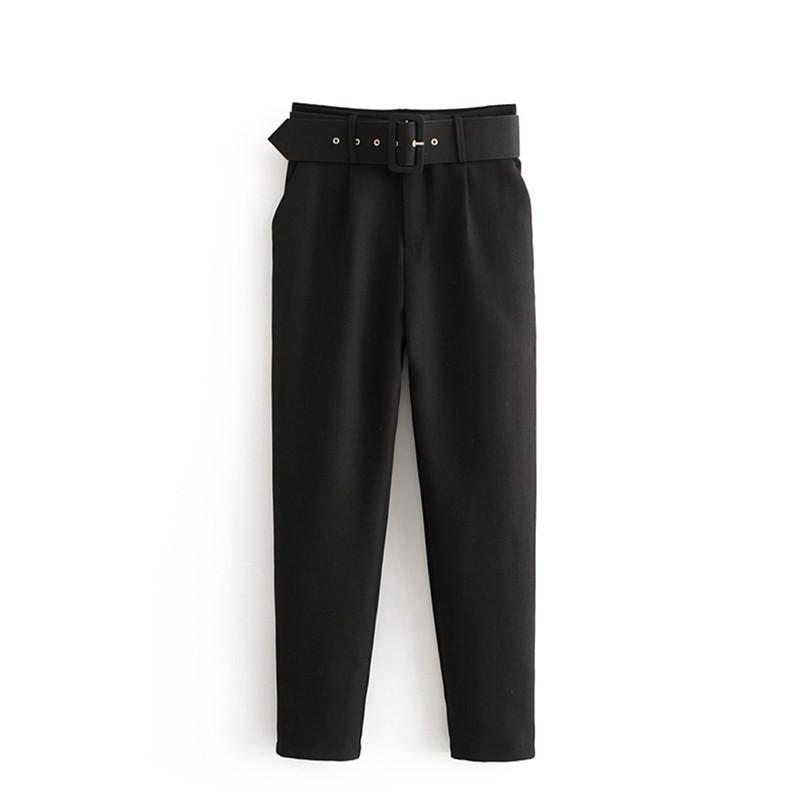 Belt High Waist Pants - Easy Pickins Store