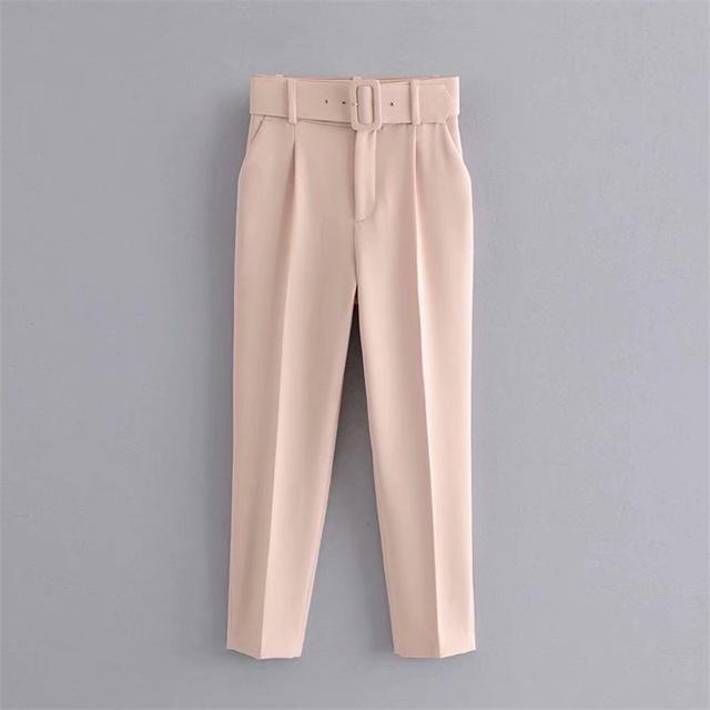 Belt High Waist Pants - Easy Pickins Store