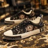 Leather Skateboard Street Slip-on Sneakers