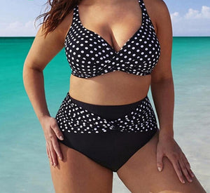 Bikini Dots Two Piece Swimsuits Padded Brazilian - Easy Pickins Store
