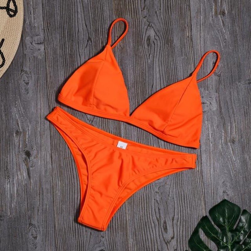 Bikini Set Triangle Swimwear Low Waist - Easy Pickins Store