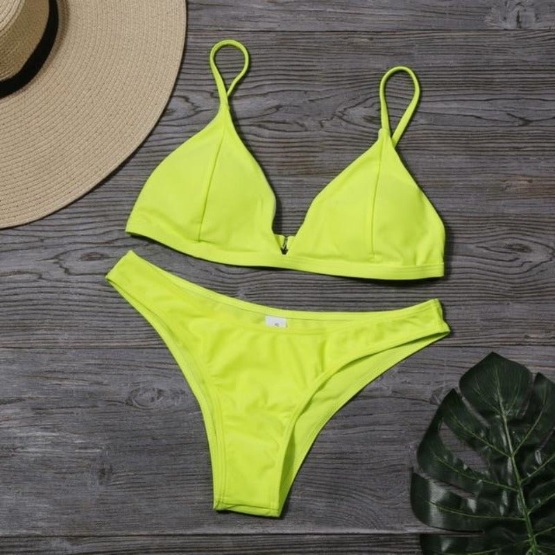 Bikini Set Triangle Swimwear Low Waist - Easy Pickins Store