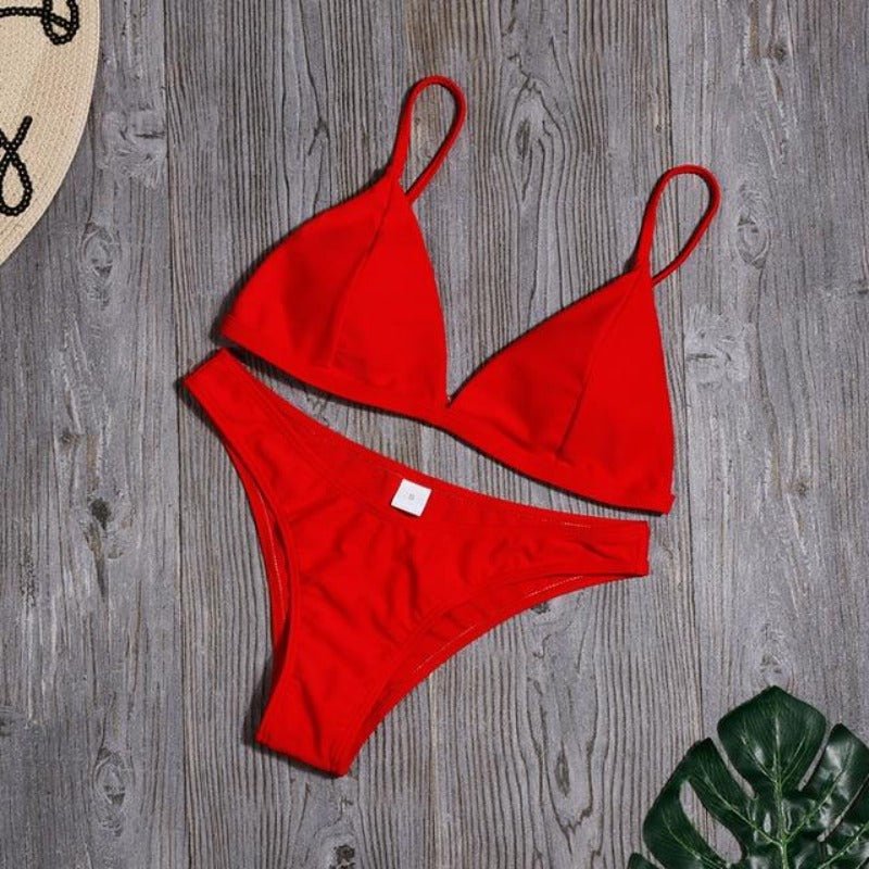 Bikini Set Triangle Swimwear Low Waist - Easy Pickins Store