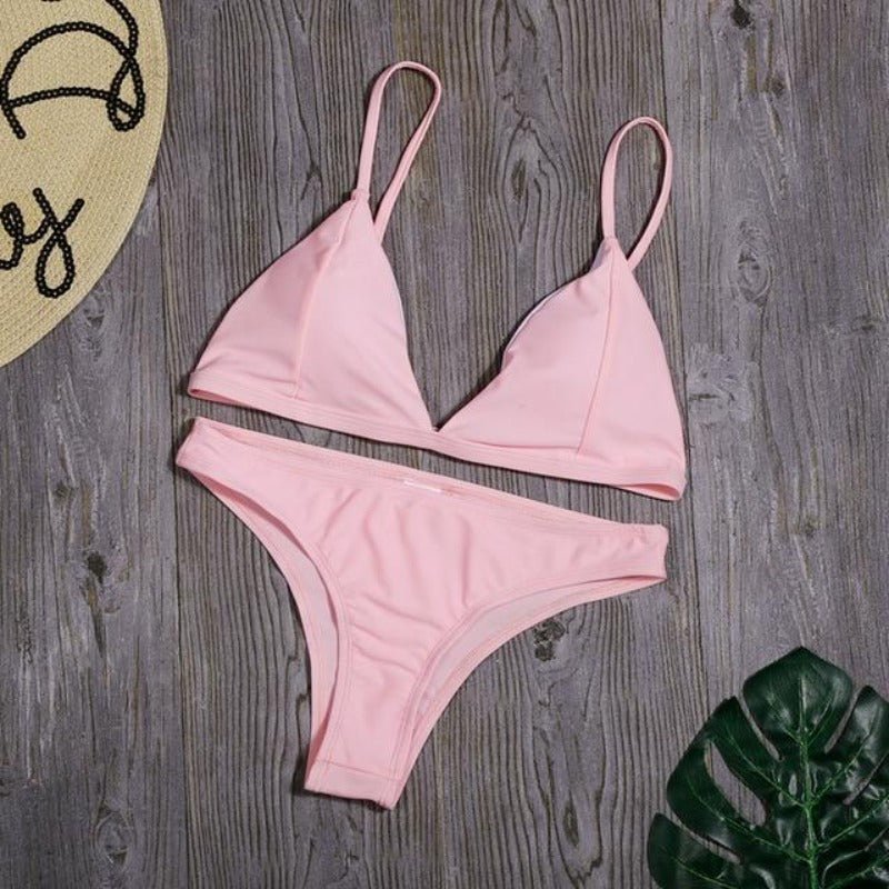 Bikini Set Triangle Swimwear Low Waist - Easy Pickins Store