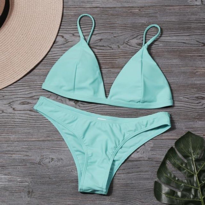 Bikini Set Triangle Swimwear Low Waist - Easy Pickins Store