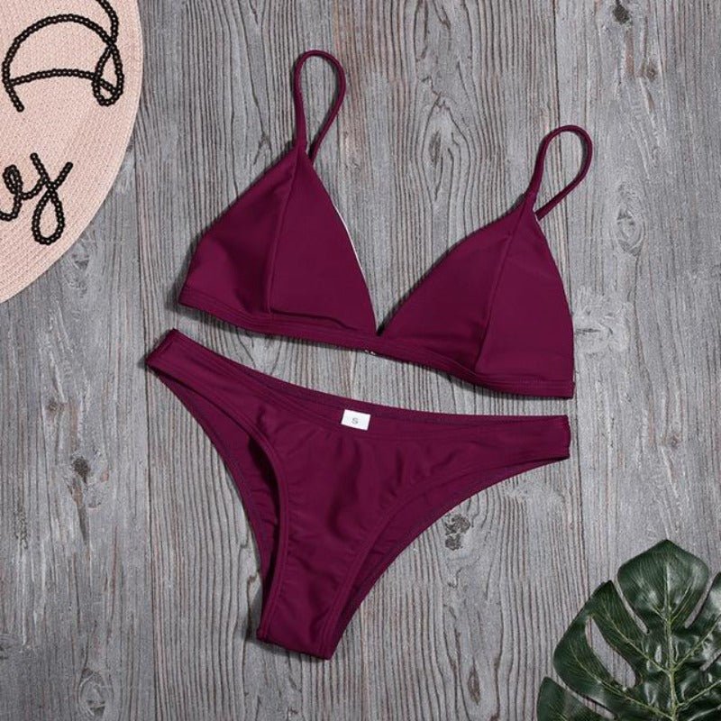 Bikini Set Triangle Swimwear Low Waist - Easy Pickins Store