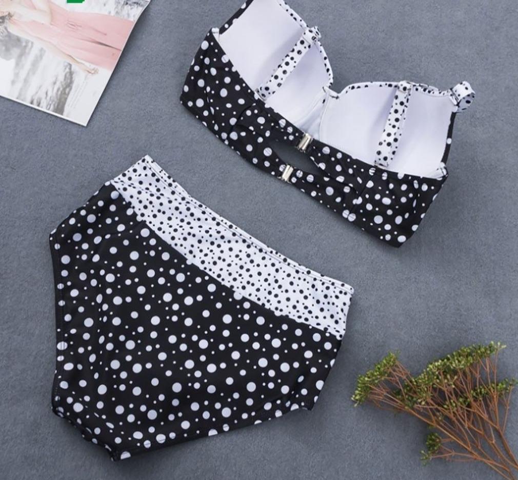 Bikinis Set Two Pieces Striped Split Push Up Swimsuit - Easy Pickins Store