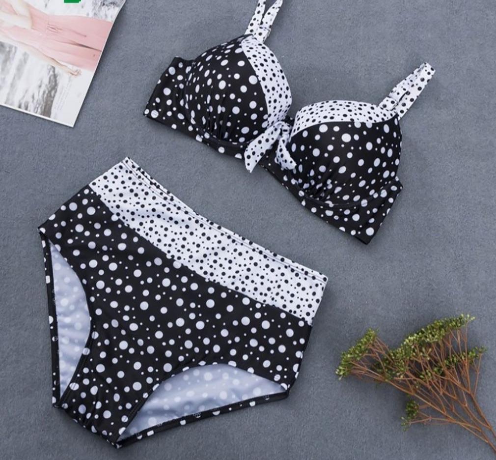 Bikinis Set Two Pieces Striped Split Push Up Swimsuit - Easy Pickins Store