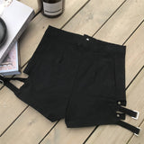 Black Shorts Leather Mini Slim Hip - Easy Pickins Store